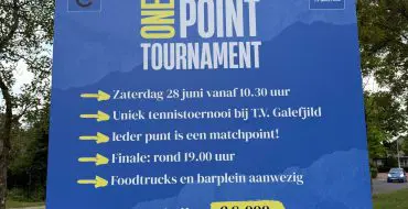 Primeur in Nederland: One Point Tournament – het tennistoernooi waar ieder punt een matchpoint is